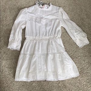 White ruffle dress!
